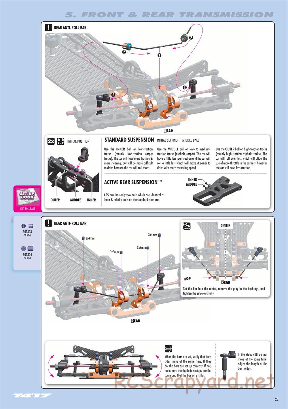 Xray - T4 2017 Specs (T4'17) - Manual - Page 25