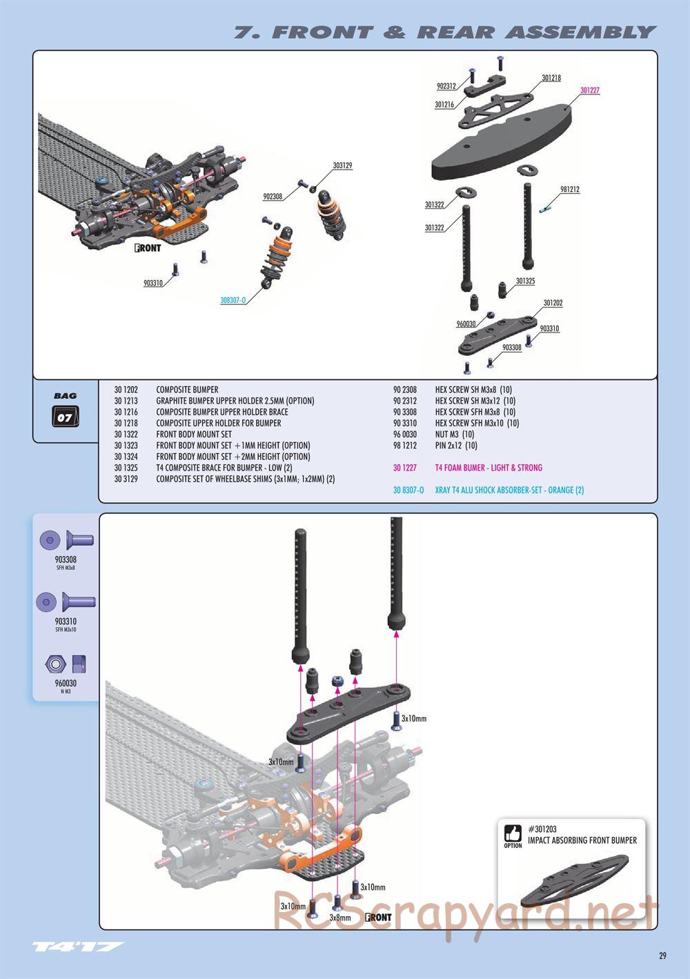 Xray - T4 2017 Specs (T4'17) - Manual - Page 29