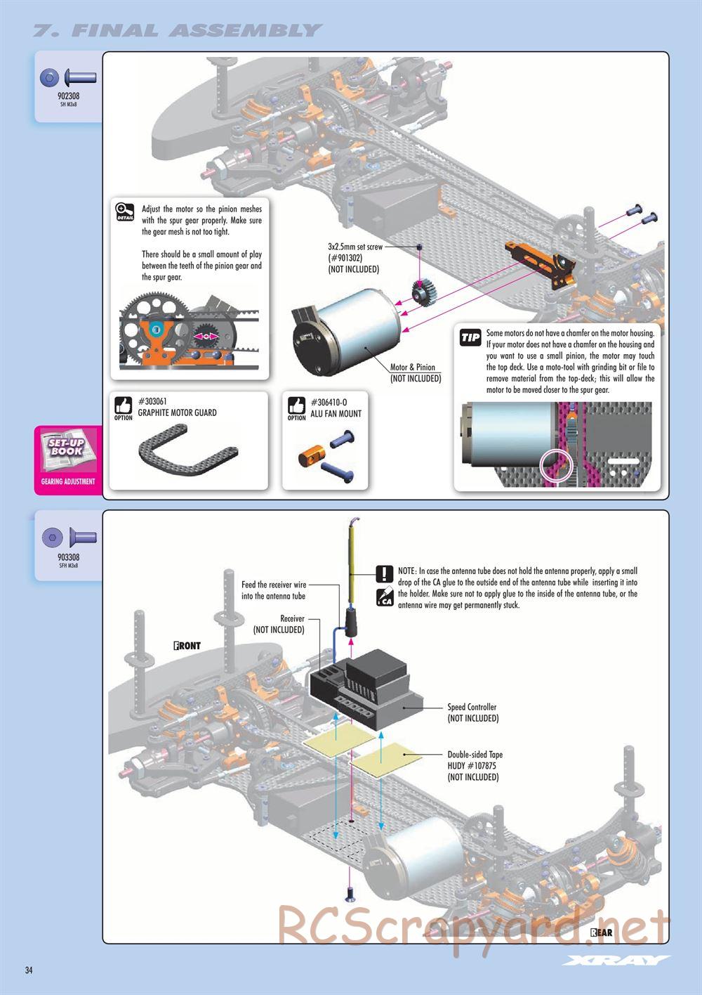 Xray - T4 2018 Specs (T4'18) - Manual - Page 34