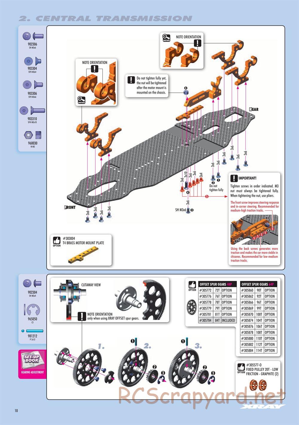 Xray - T4 2019 Specs (T4'19) - Manual - Page 10