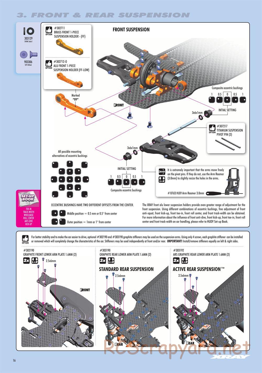 Xray - T4 2019 Specs (T4'19) - Manual - Page 16