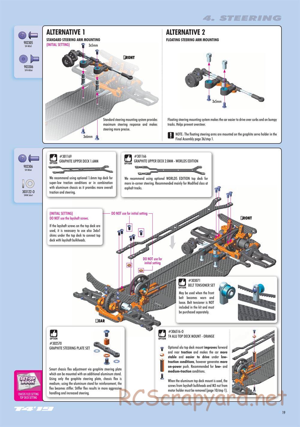 Xray - T4 2019 Specs (T4'19) - Manual - Page 19