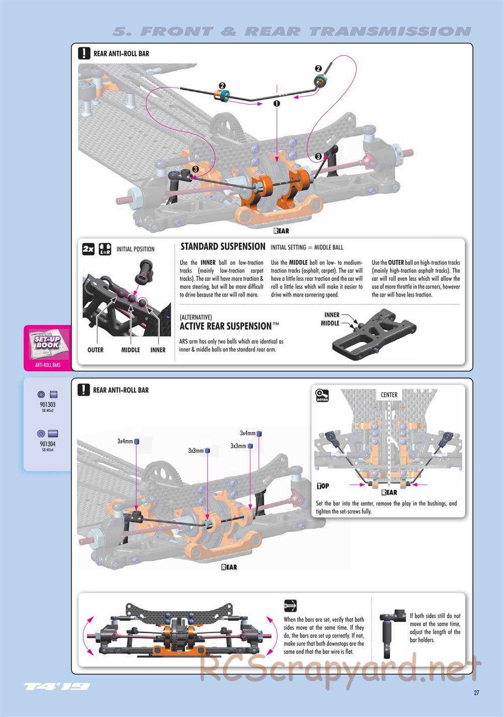 Xray - T4 2019 Specs (T4'19) - Manual - Page 27