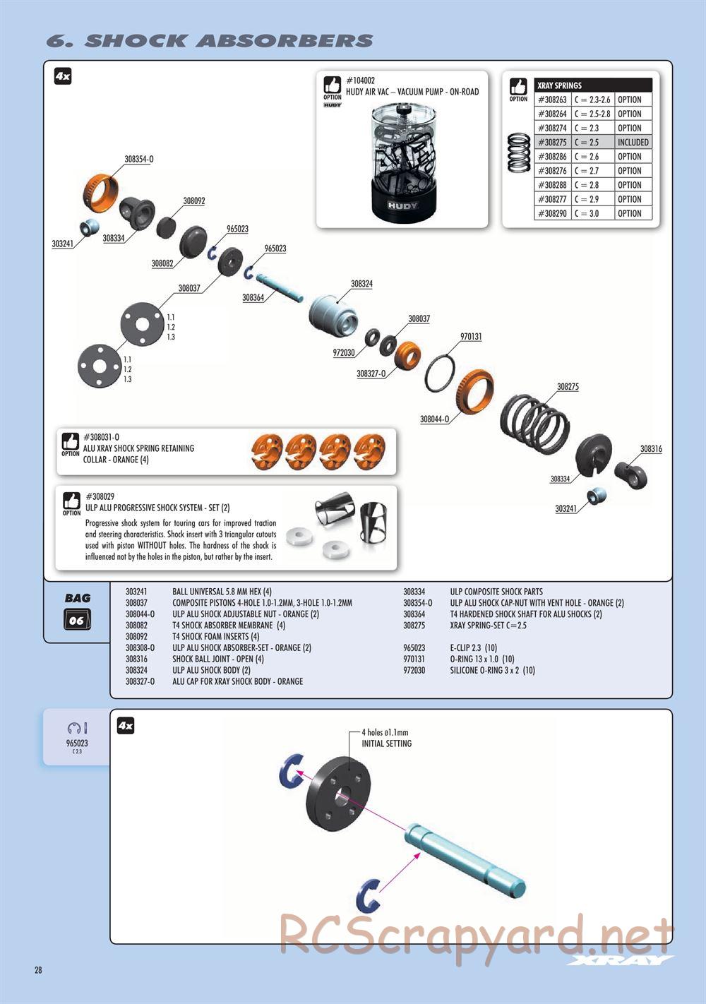 Xray - T4 2019 Specs (T4'19) - Manual - Page 28