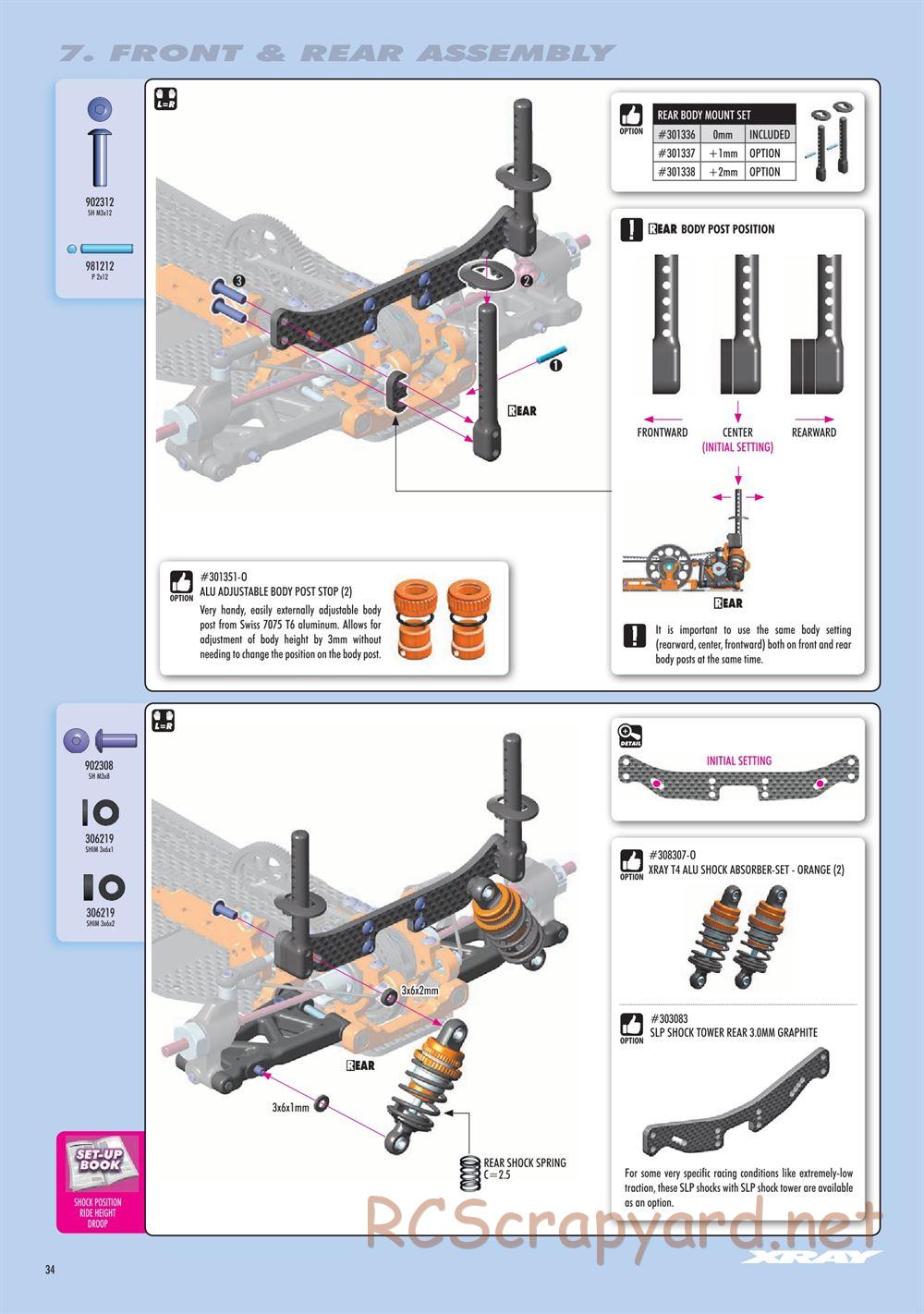 Xray - T4 2019 Specs (T4'19) - Manual - Page 34