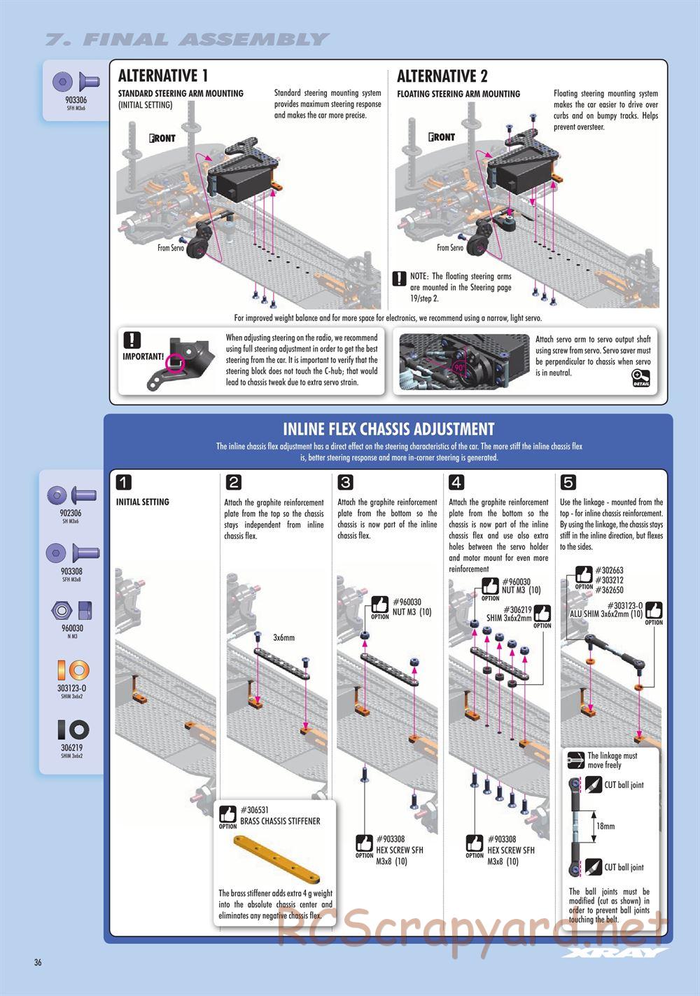 Xray - T4 2019 Specs (T4'19) - Manual - Page 36