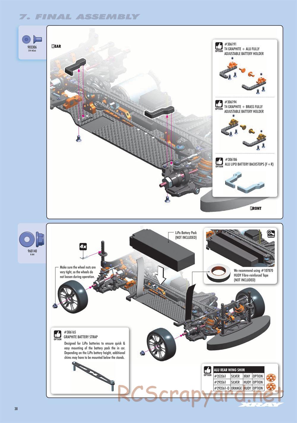 Xray - T4 2019 Specs (T4'19) - Manual - Page 38