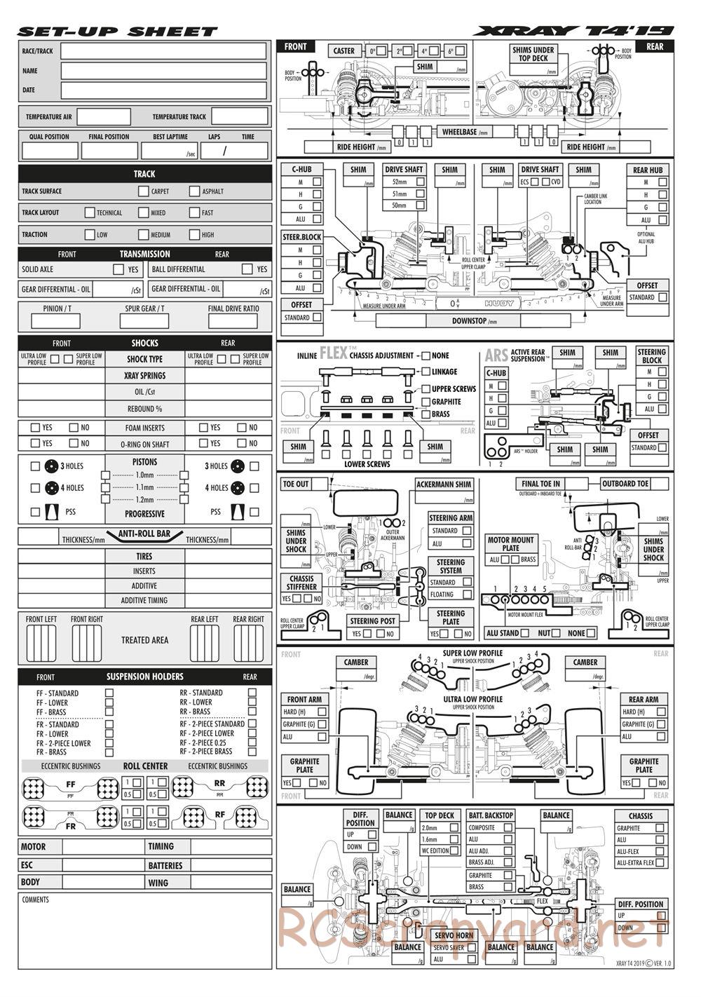 Xray - T4 2019 Specs (T4'19) - Manual - Page 39