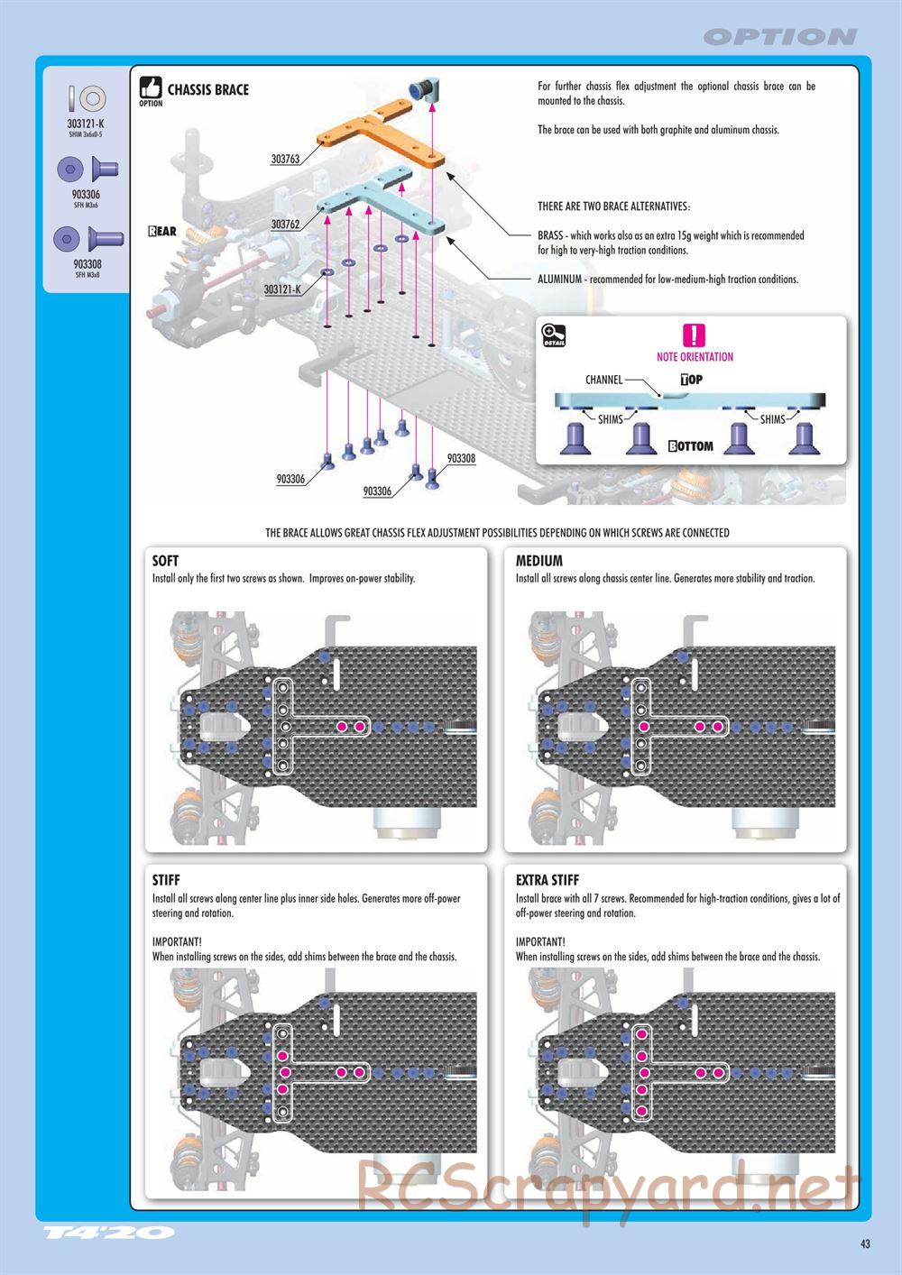 Xray - T4 2020 Specs (T4'20) Alu Edition - Manual - Page 43