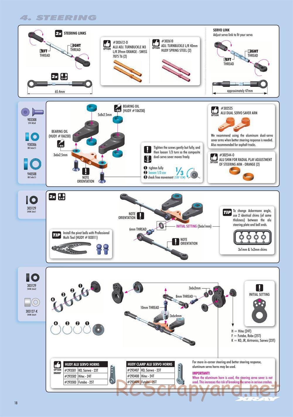 Xray - T4F 2020 (T4F'20) - Manual - Page 18
