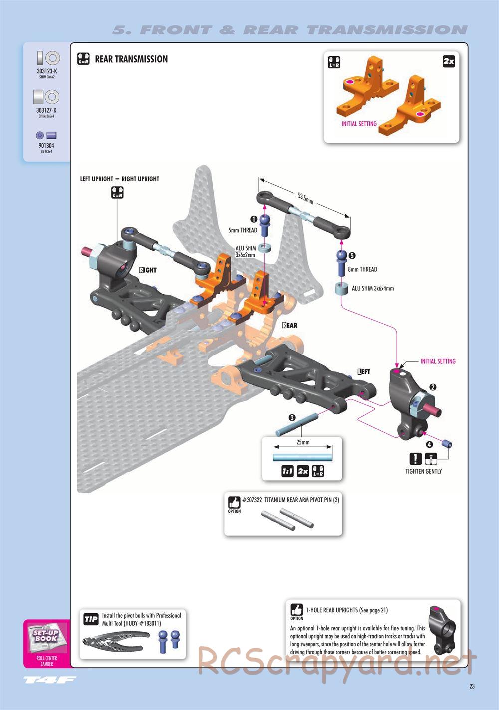Xray - T4F 2020 (T4F'20) - Manual - Page 23