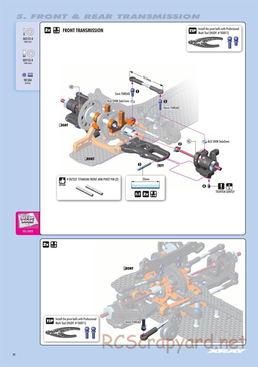 Xray - T4F 2020 (T4F'20) - Manual - Page 24