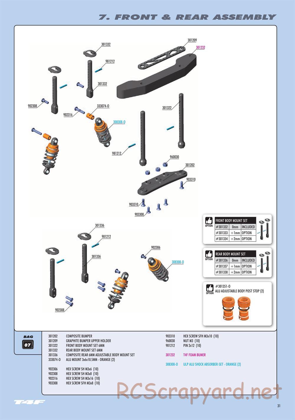Xray - T4F 2020 (T4F'20) - Manual - Page 31