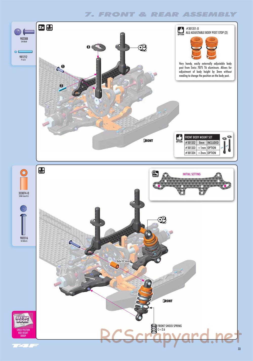 Xray - T4F 2020 (T4F'20) - Manual - Page 33