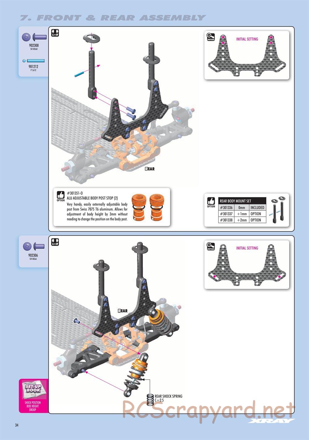 Xray - T4F 2020 (T4F'20) - Manual - Page 34