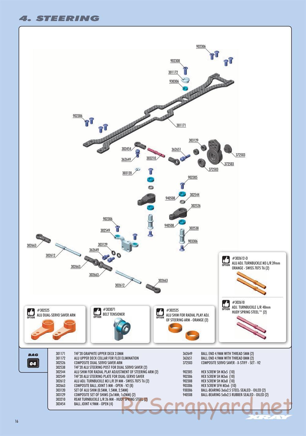 Xray - T4F 2021 (T4F'21) - Manual - Page 16