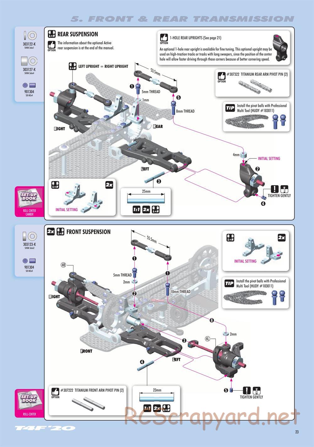 Xray - T4F 2021 (T4F'21) - Manual - Page 23
