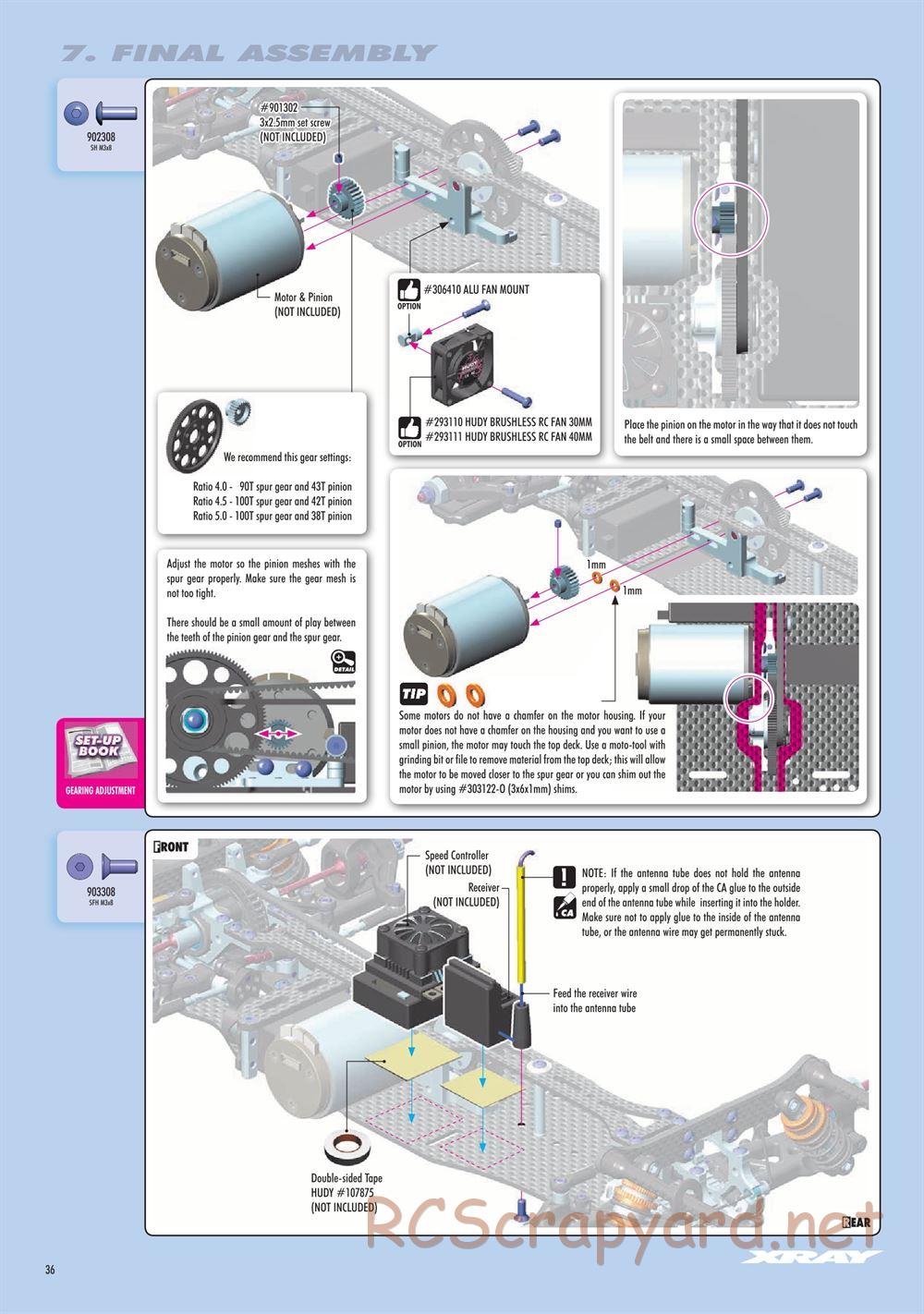 Xray - T4F 2021 (T4F'21) - Manual - Page 36