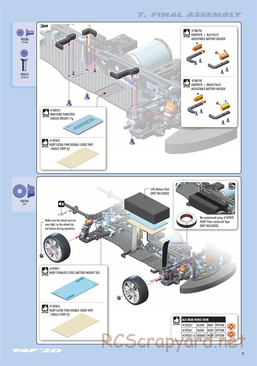 Xray - T4F 2021 (T4F'21) - Manual - Page 37