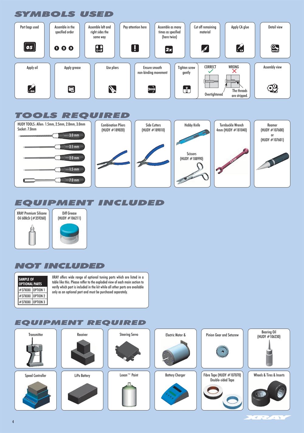 Xray - X1 2015 (X1'15) - Manual - Page 4