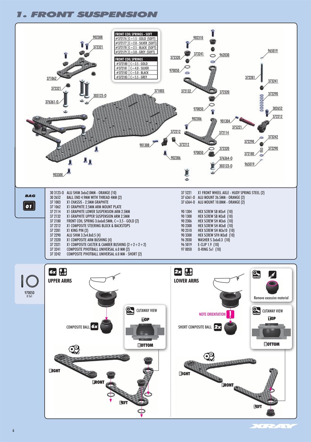 Xray - X1 2015 (X1'15) - Manual - Page 6