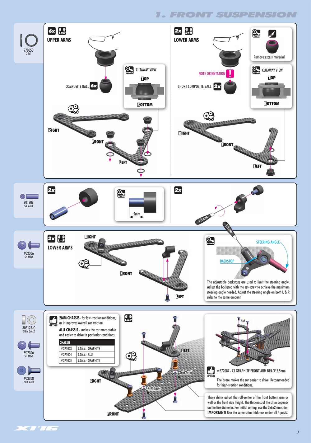 Xray - X1 2016 (X1'16) - Manual - Page 7