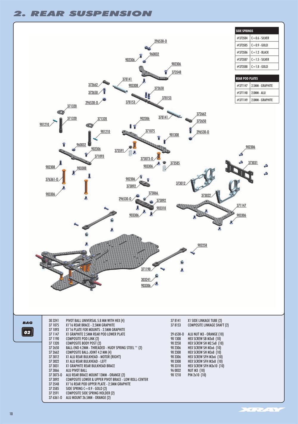 Xray - X1 2016 (X1'16) - Manual - Page 10