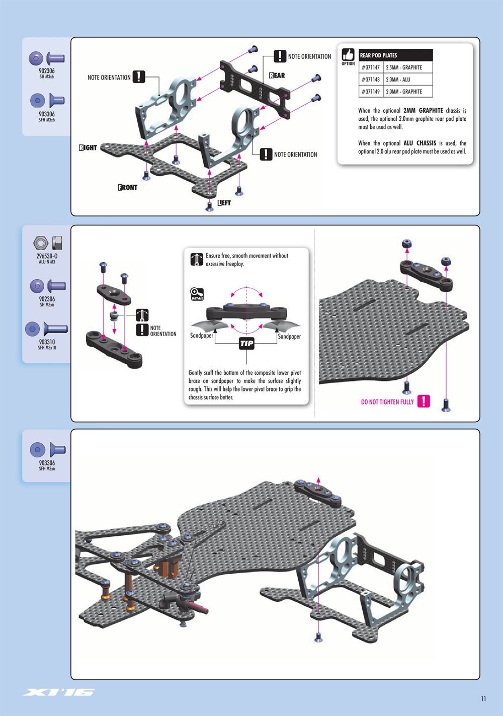 Xray - X1 2016 (X1'16) - Manual - Page 11