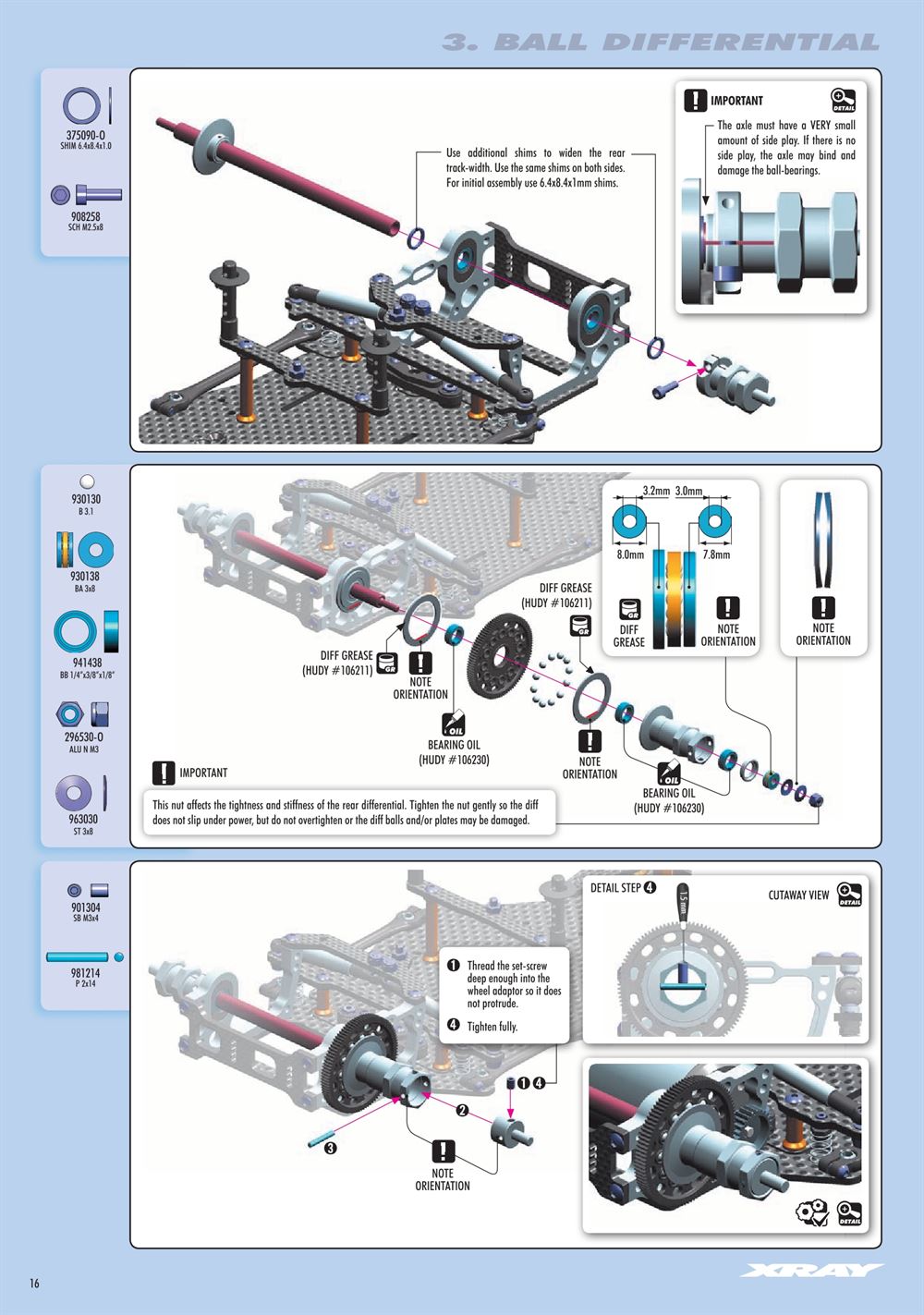 Xray - X1 2016 (X1'16) - Manual - Page 16