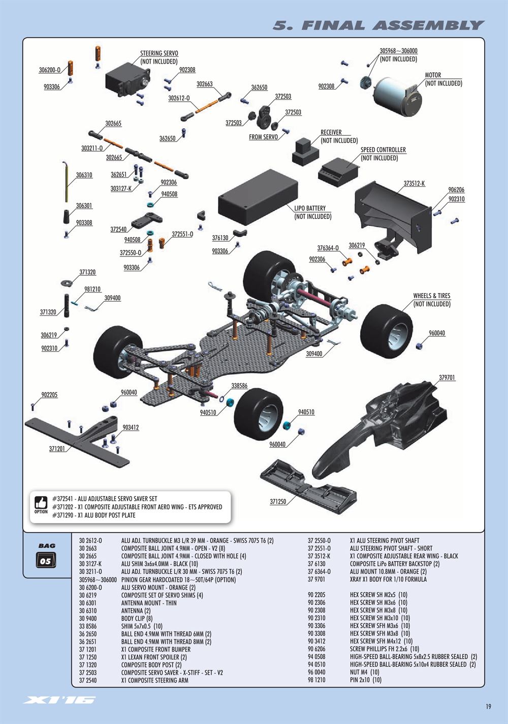 Xray - X1 2016 (X1'16) - Manual - Page 19