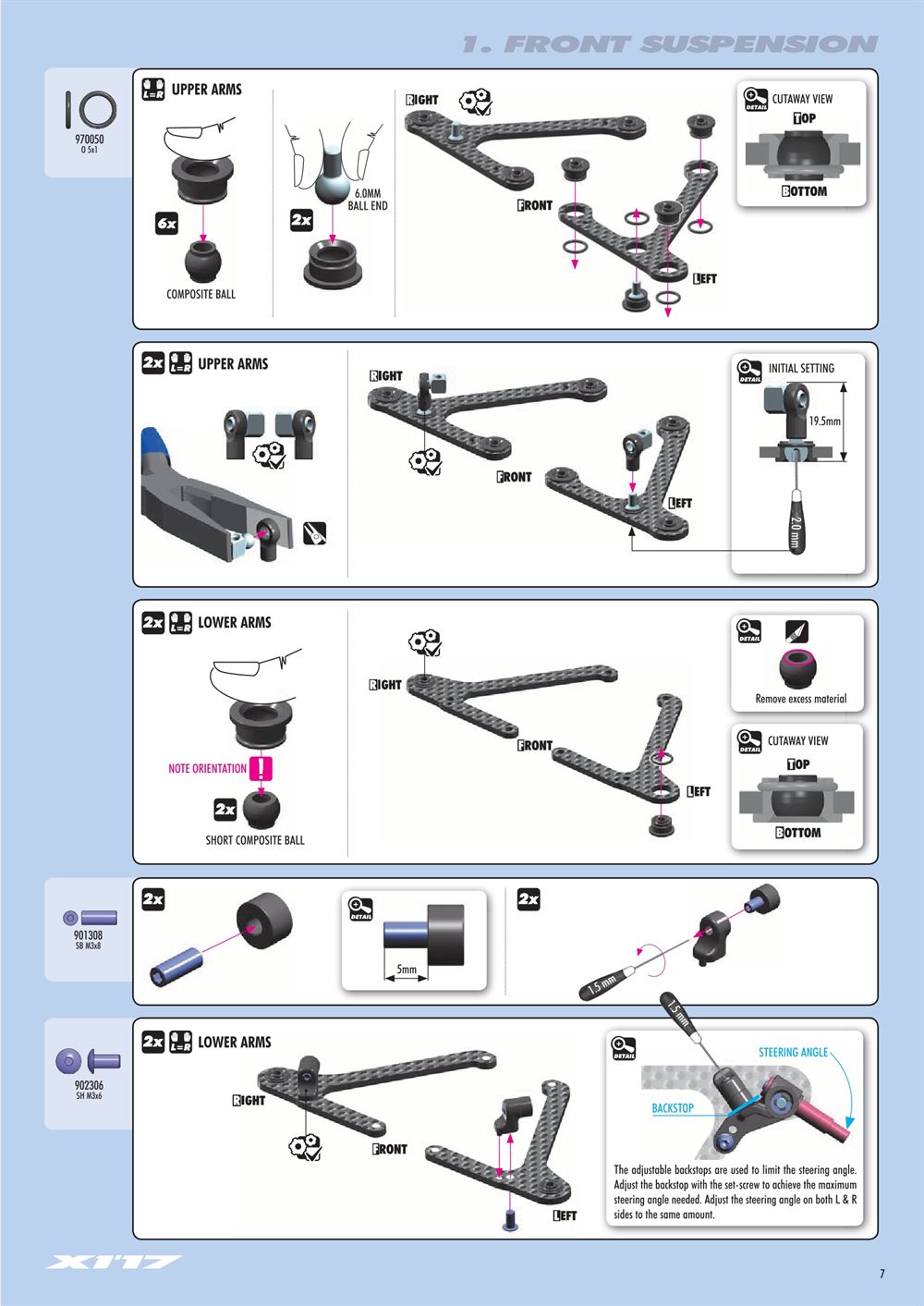 Xray - X1 2017 (X1'17) - Manual - Page 7