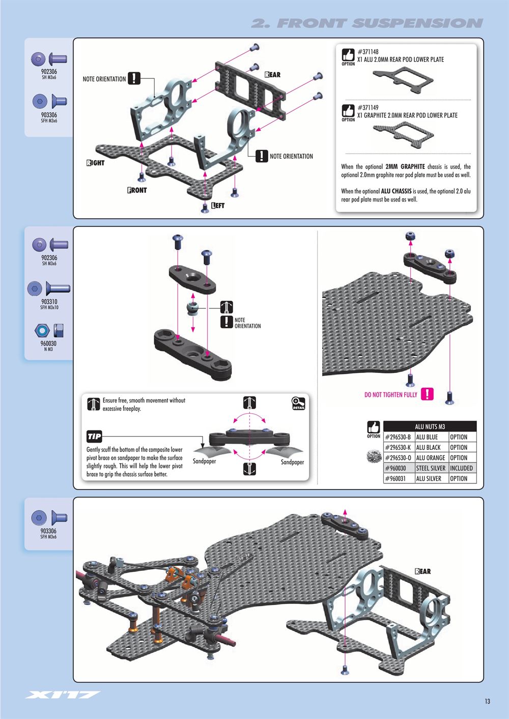 Xray - X1 2017 (X1'17) - Manual - Page 13