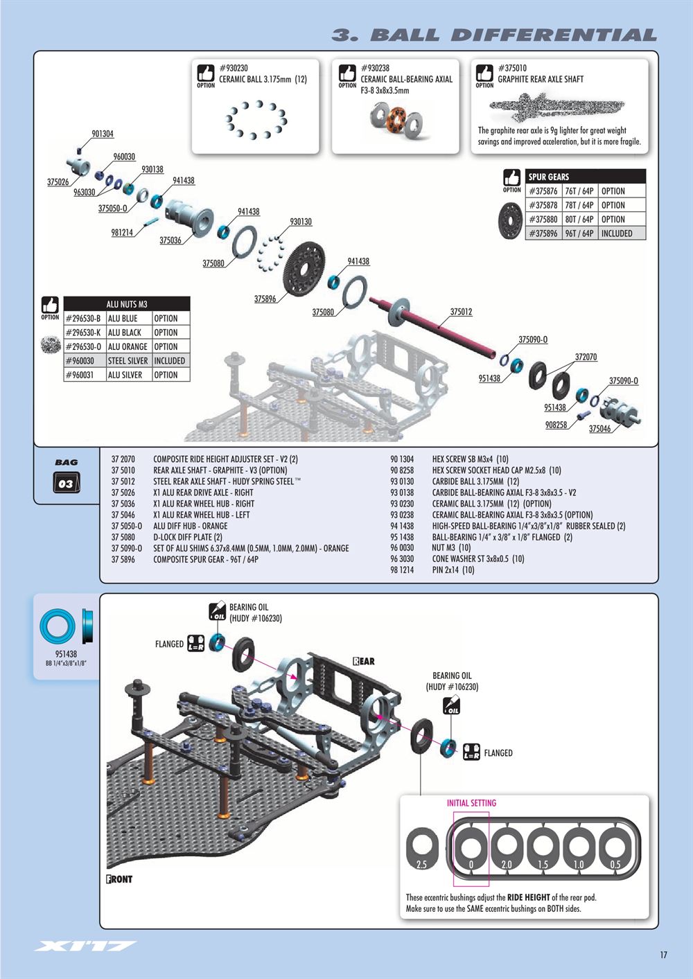 Xray - X1 2017 (X1'17) - Manual - Page 17