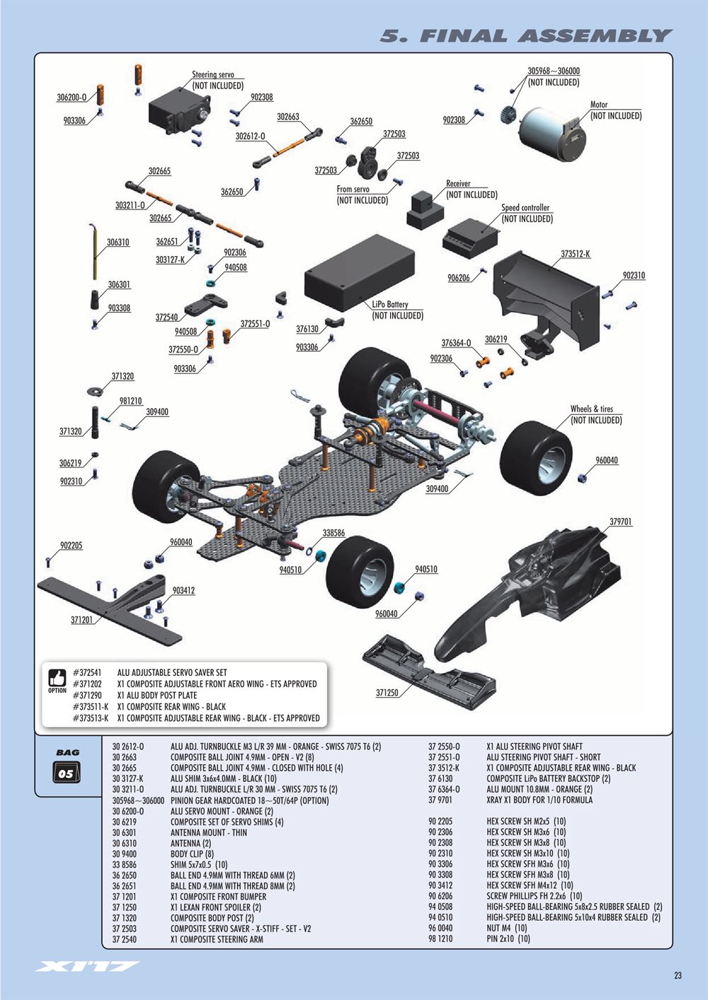 Xray - X1 2017 (X1'17) - Manual - Page 23