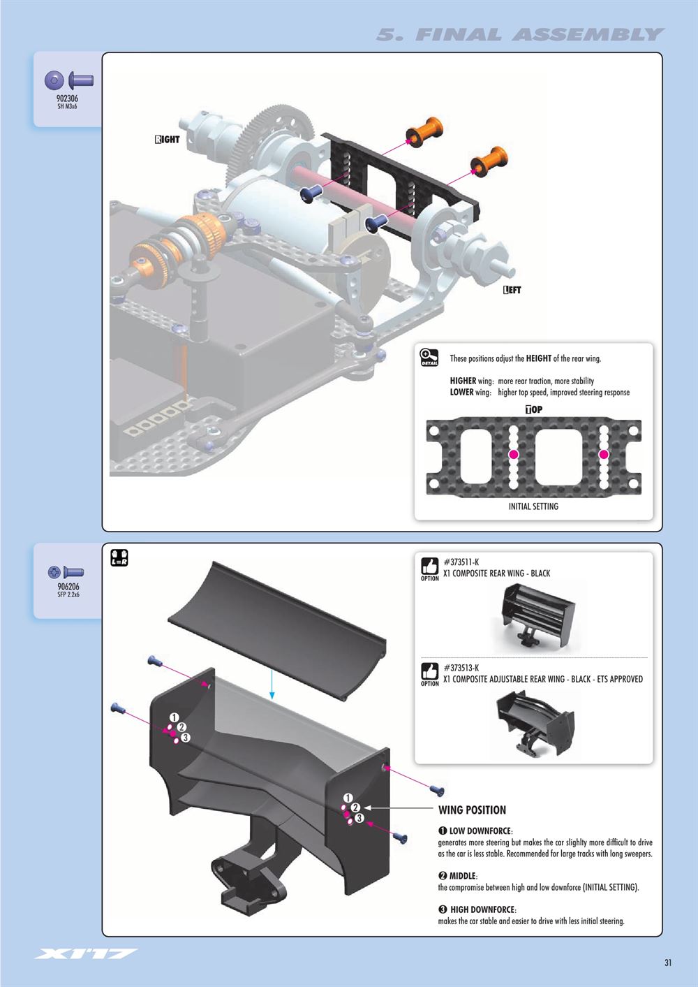 Xray - X1 2017 (X1'17) - Manual - Page 31