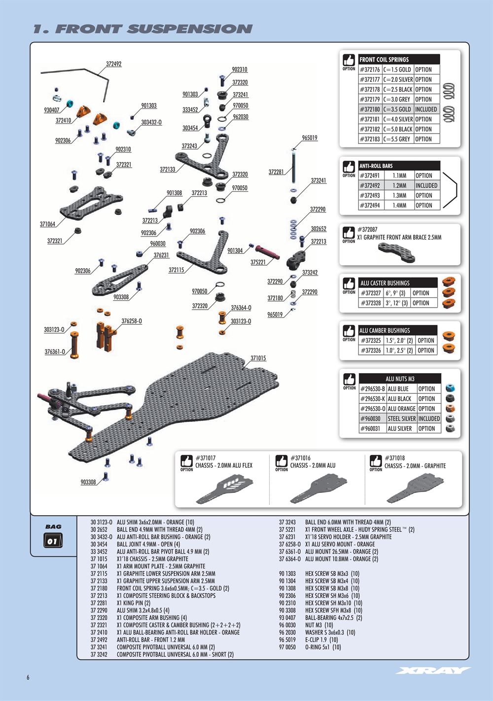 Xray - X1 2018 (X1'18) - Manual - Page 6