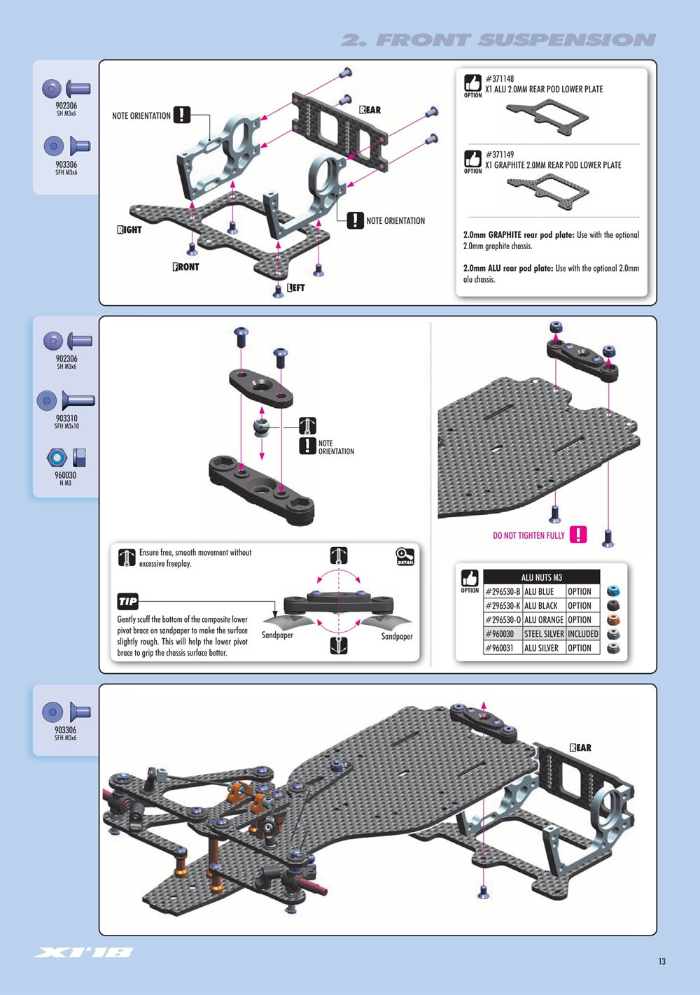 Xray - X1 2018 (X1'18) - Manual - Page 13