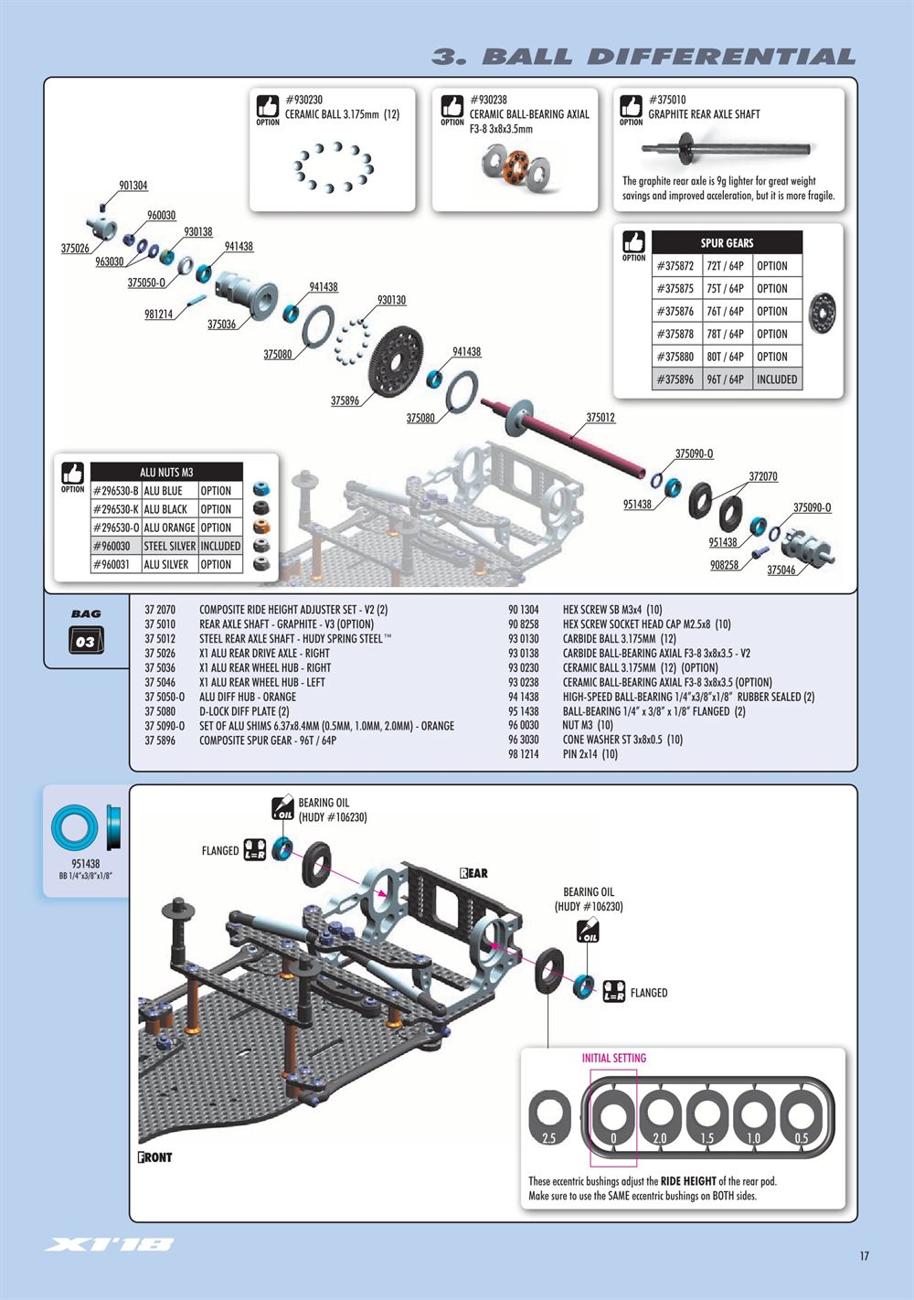 Xray - X1 2018 (X1'18) - Manual - Page 17