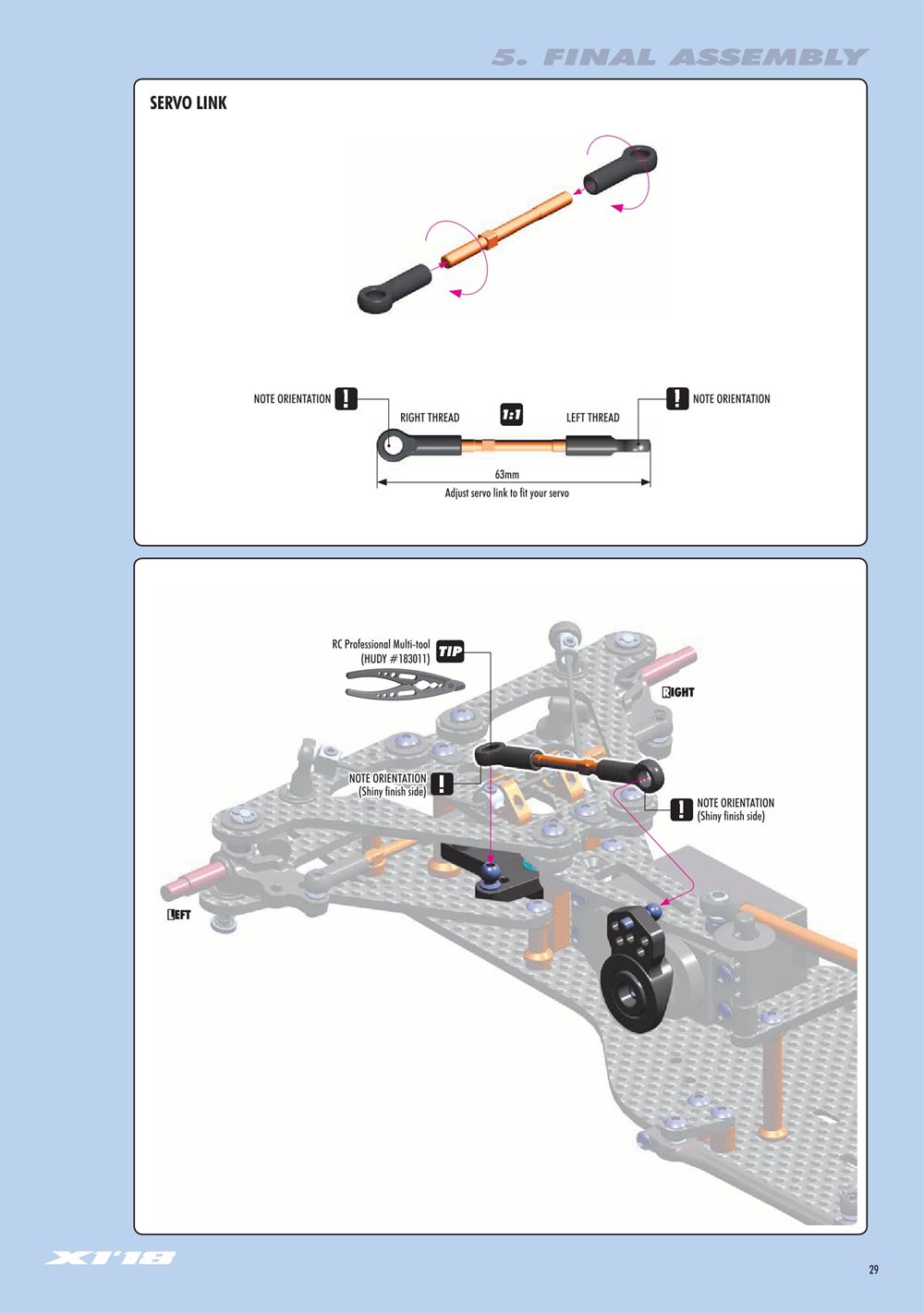 Xray - X1 2018 (X1'18) - Manual - Page 29