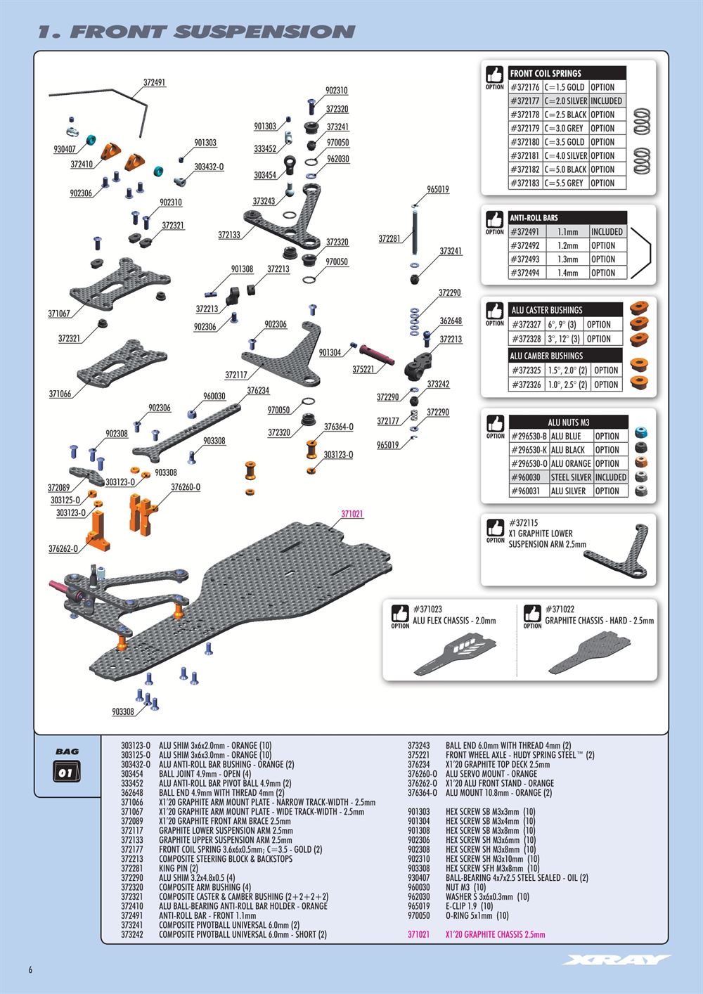 Xray - X1 2020 (X1'20) - Manual - Page 6