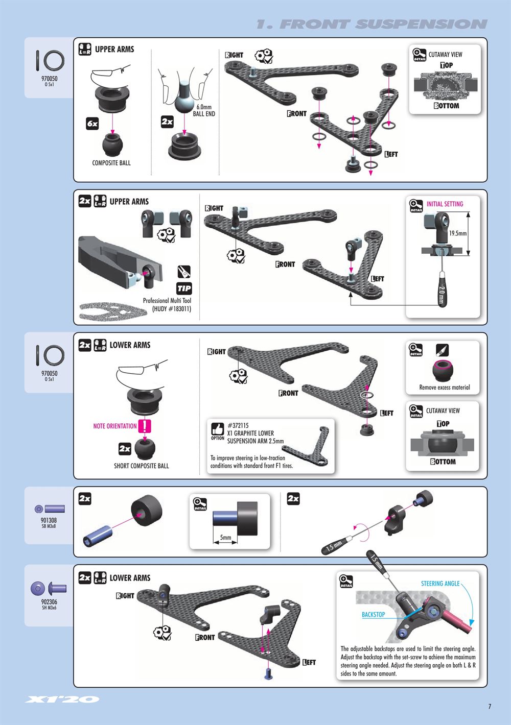 Xray - X1 2020 (X1'20) - Manual - Page 7