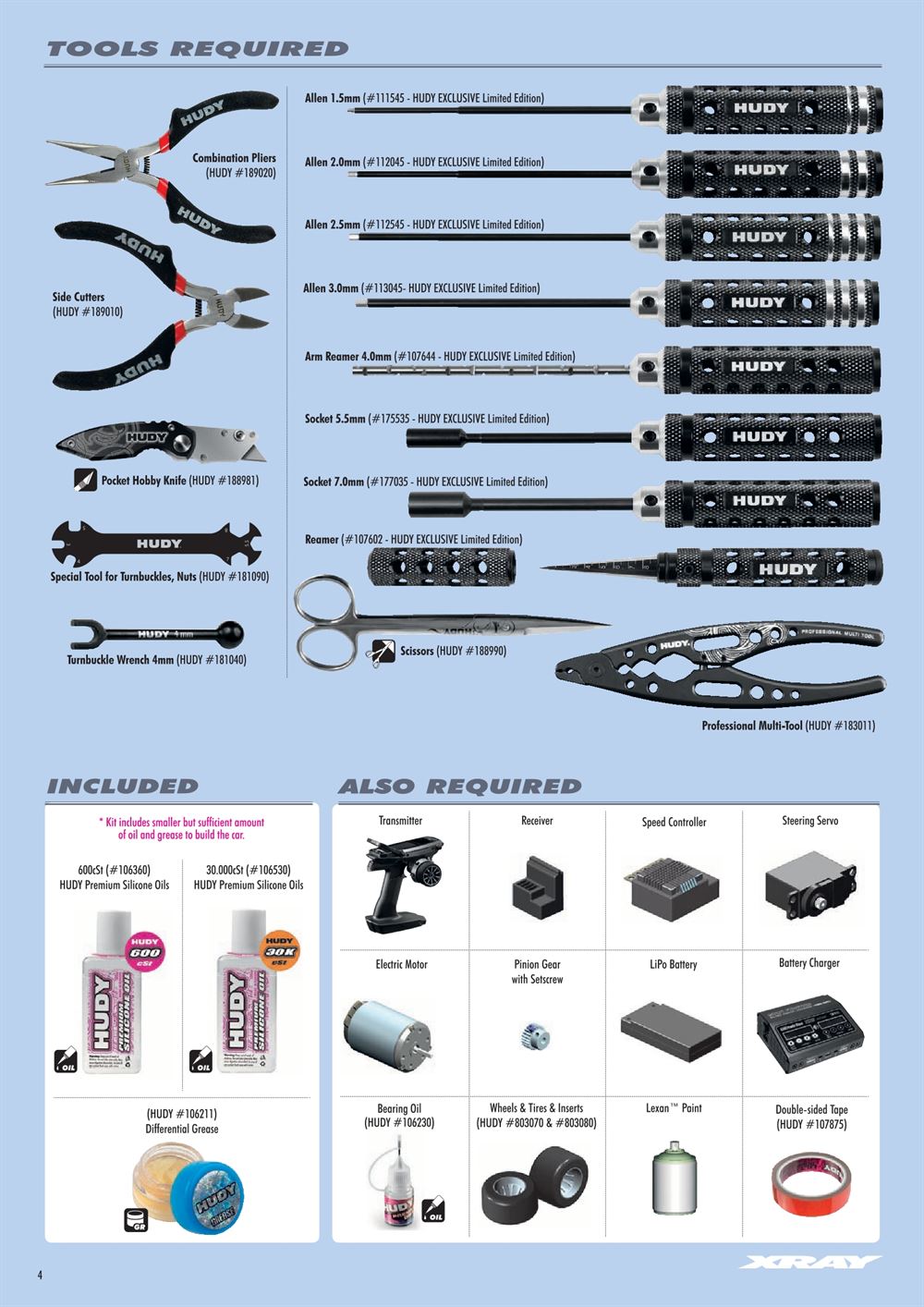 Xray - X1 2021 (X1'21) - Manual - Page 4