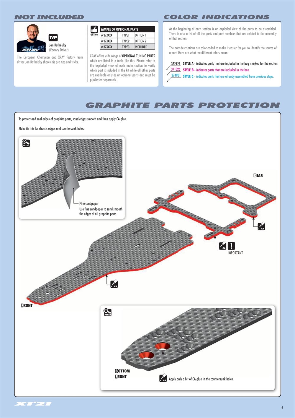 Xray - X1 2021 (X1'21) - Manual - Page 5