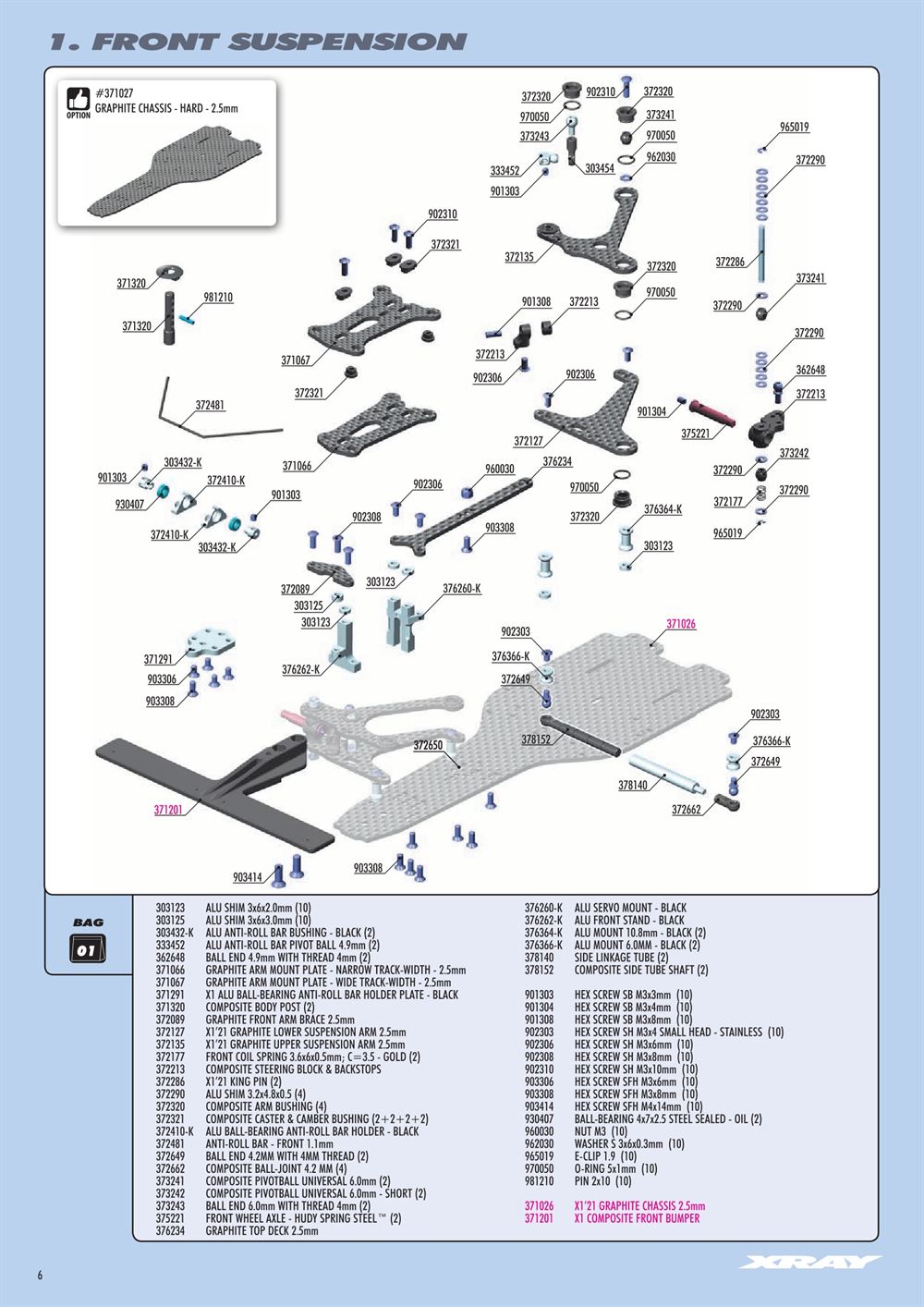 Xray - X1 2021 (X1'21) - Manual - Page 6