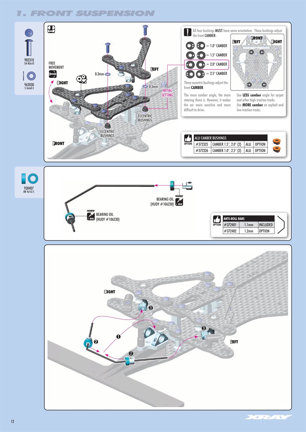 Xray - X1 2021 (X1'21) - Manual - Page 12