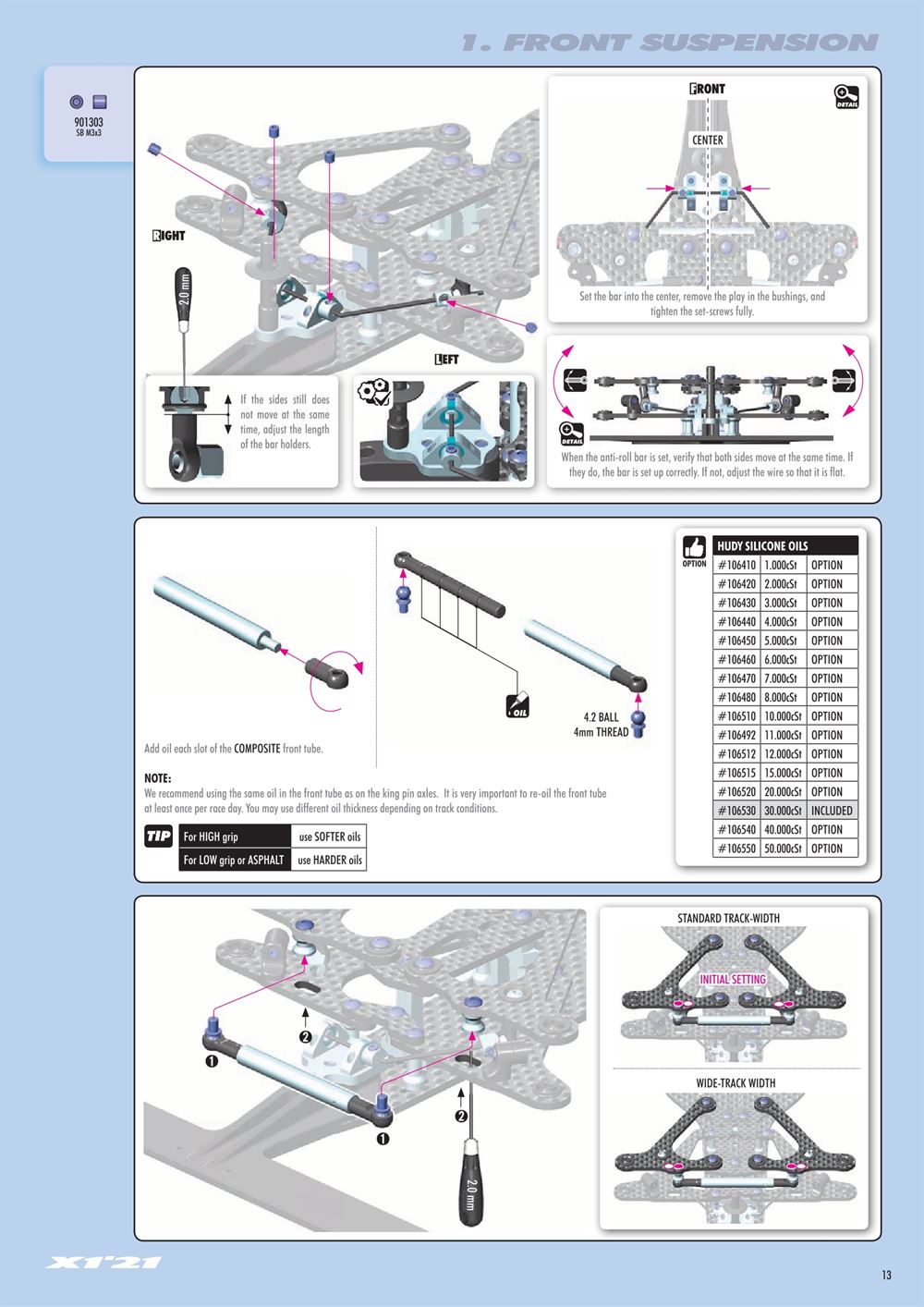 Xray - X1 2021 (X1'21) - Manual - Page 13