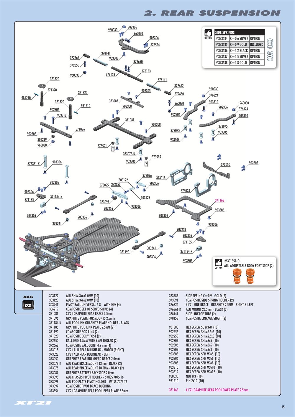 Xray - X1 2021 (X1'21) - Manual - Page 15
