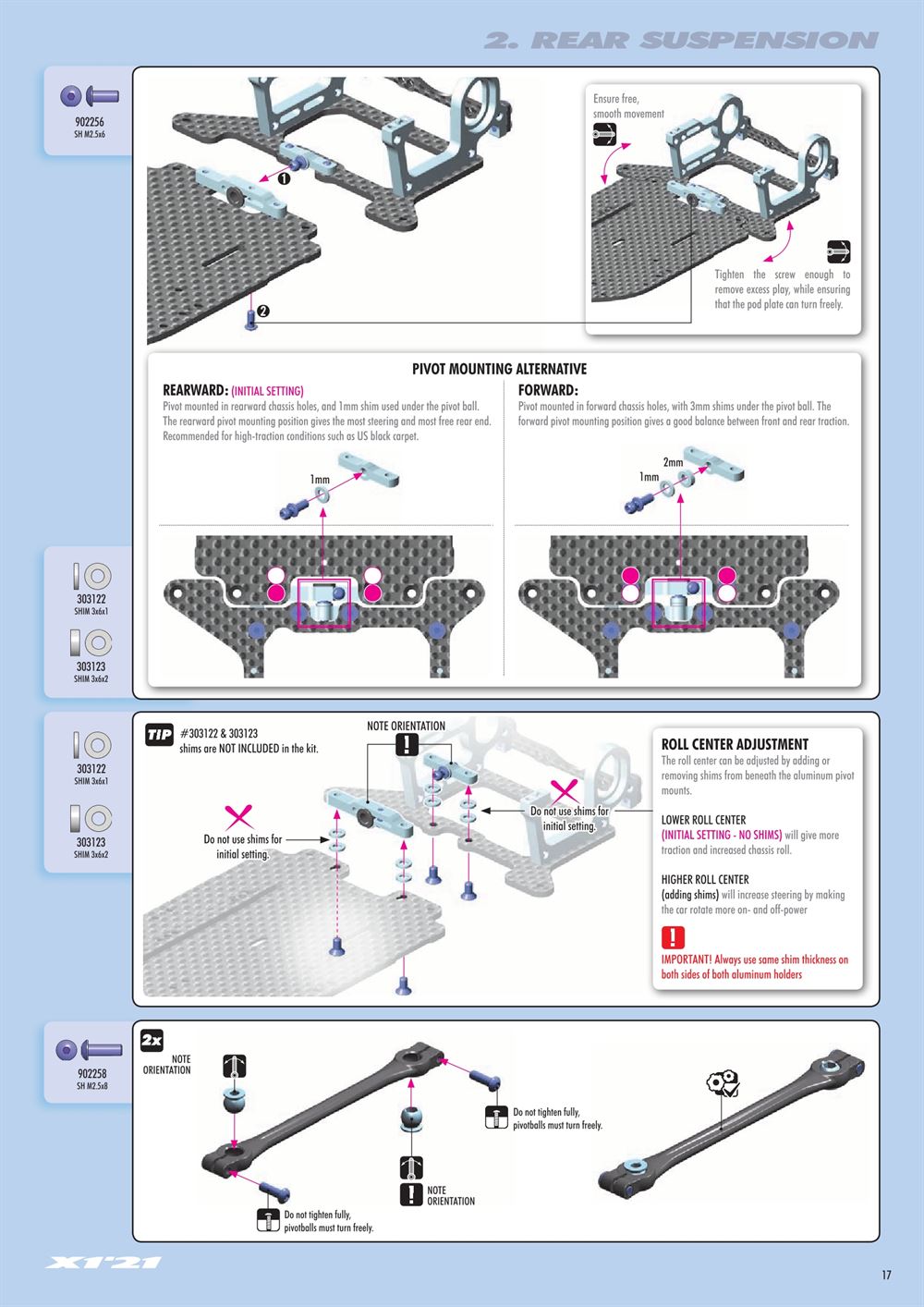 Xray - X1 2021 (X1'21) - Manual - Page 17