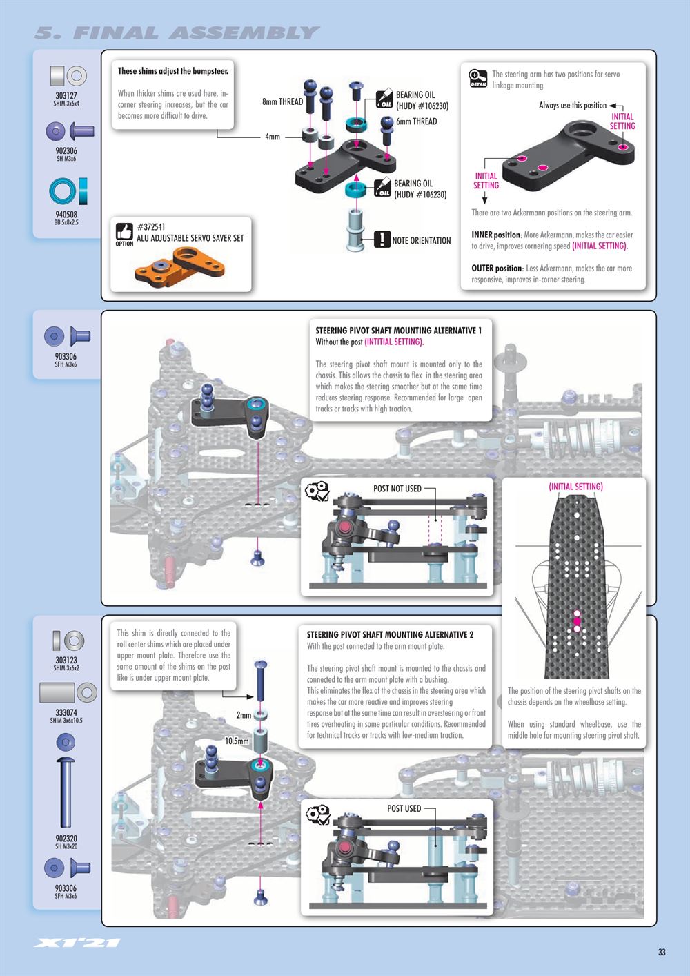 Xray - X1 2021 (X1'21) - Manual - Page 33