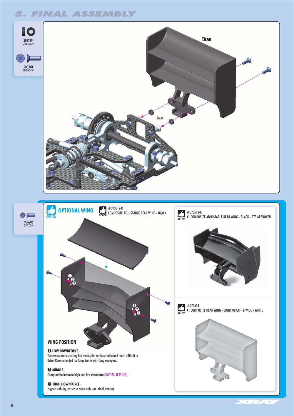 Xray - X1 2021 (X1'21) - Manual - Page 38
